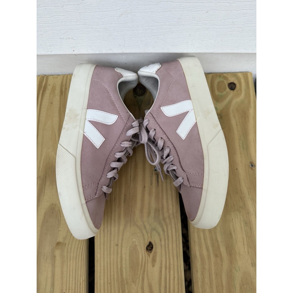 Veja Campo Nubuck Babe Pink Sneakers Trainers Size US‎ 7 EU 38 Lace Up